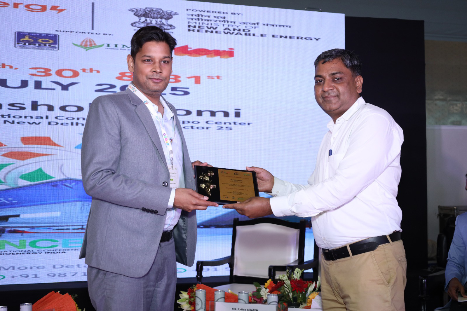Recognition for Speaker at Bioenergy Global Summit 2025
