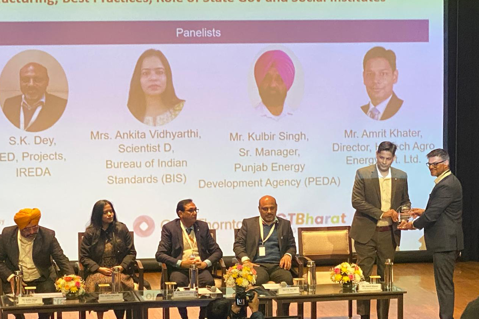 Recognition for Panelist at Adoption of Biomass in MSMEs 2026
